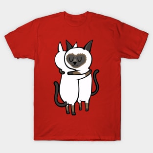 Siamese Cat Hugs T-Shirt